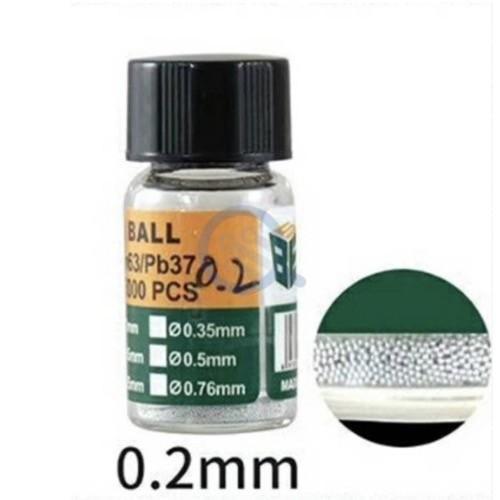 0.20mm Sn63/Pb37 BGA Solder Balls - 25,000 Units