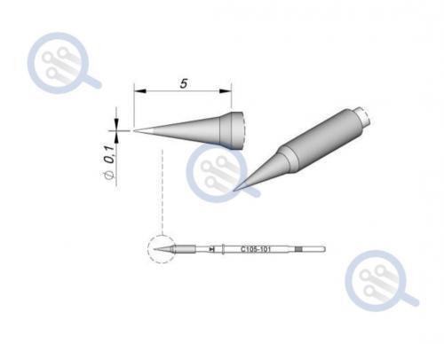 JBC C105-101 Straight Tips (0.1mm) - Image 2