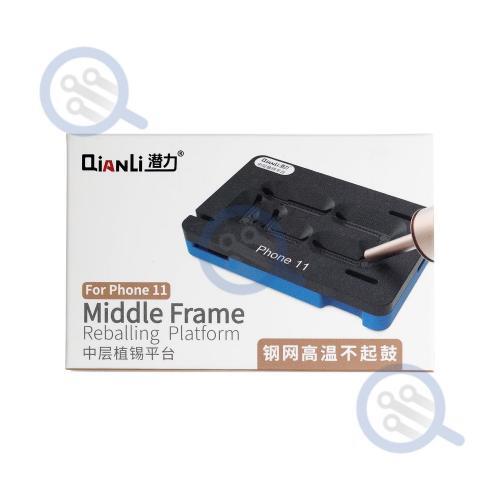 Qianli Middle Layer Reballing Stencil Jig for iPhone 11 for Micro Soldering