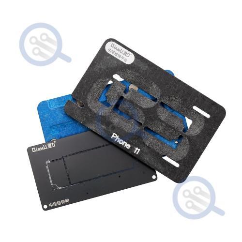 Qianli Middle Layer Reballing Stencil Jig for iPhone 11 for Micro Soldering - Image 3